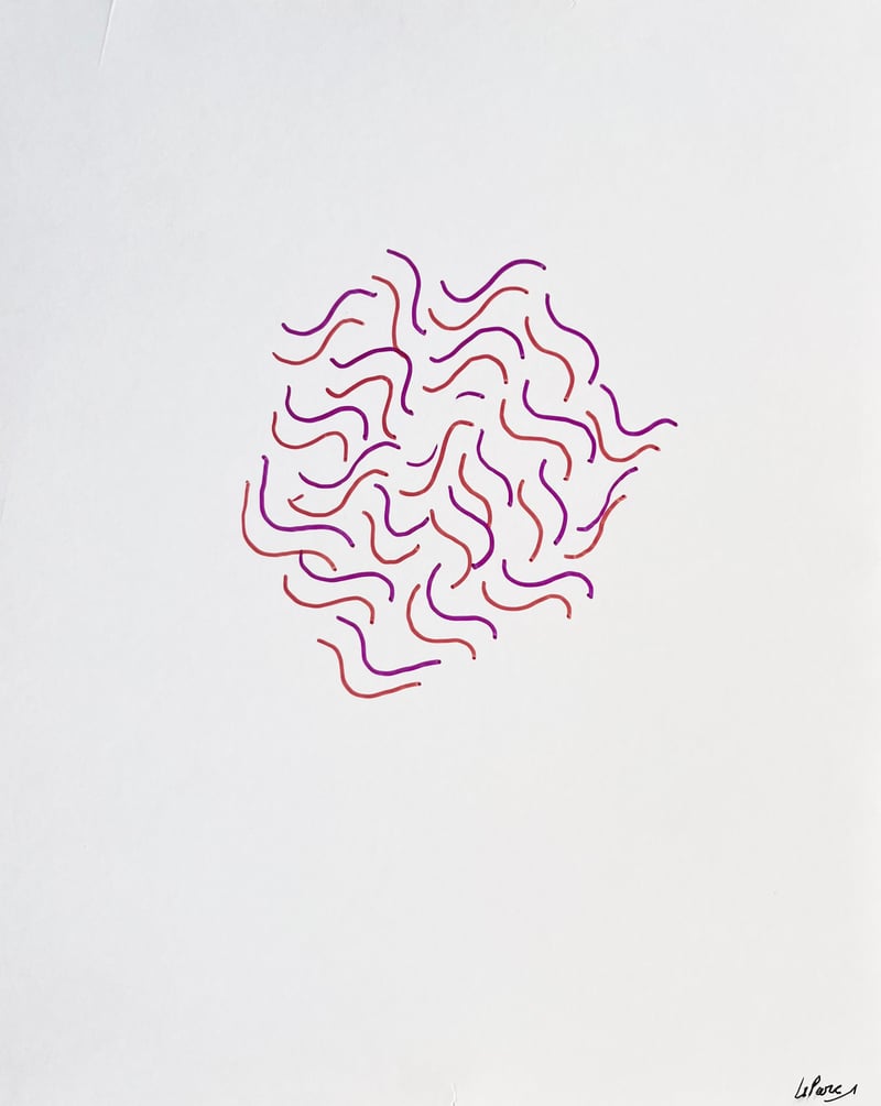 Julio Le Parc – Dessin Infinie 23, 2022 – Marqueur Julio Le Parc – Dessin Infinie 23, 2022 – Marqueur