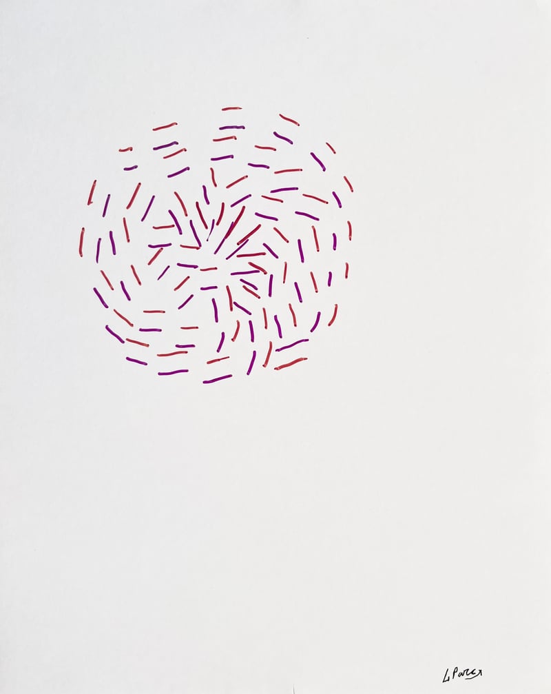 Julio Le Parc – Dessin Infinie 36, 2022 – Marqueur Julio Le Parc – Dessin Infinie 36, 2022 – Marqueur