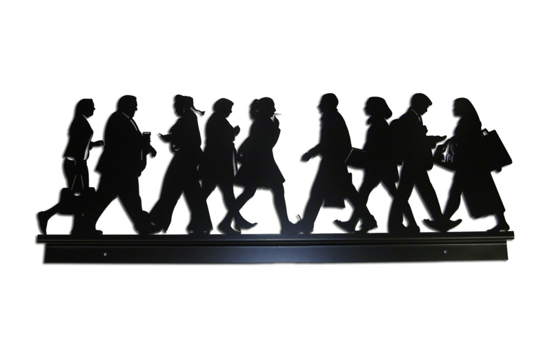 Julian Opie – City Walkers 2, 2014 – Mixed média Julian Opie – City Walkers 2, 2014 – Mixed média