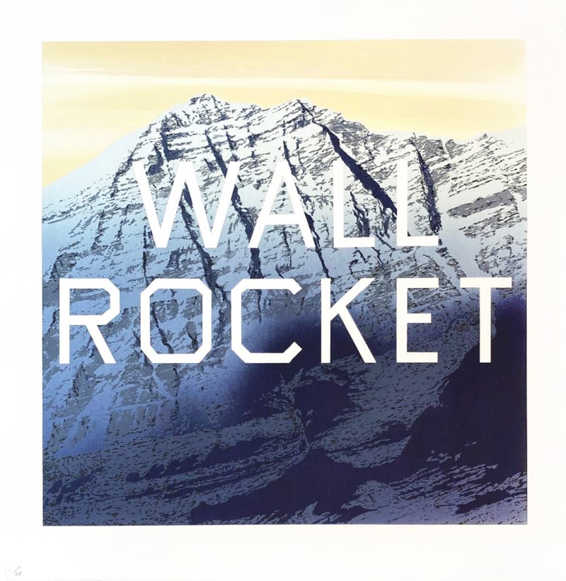 Ed Ruscha – Wall Rocket, 2013 – Lithographie Ed Ruscha – Wall Rocket, 2013 – Lithographie