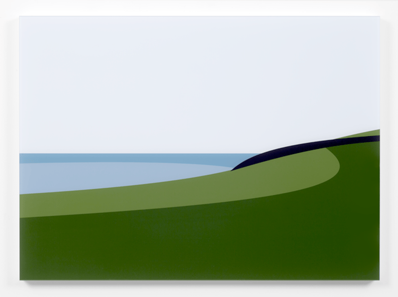 Julian Opie – Cornish Coast 2: Lantivet Coast, 2017 – Mixed média