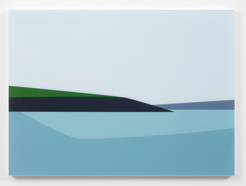 Julian Opie – Cornish Coast 2: Polridmouth Coast, 2017 – Mixed média Julian Opie – Cornish Coast 2: Polridmouth Coast, 2017 – Mixed média