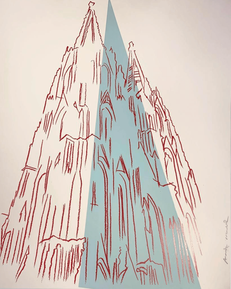 Andy Warhol – Cologne Cathedral, IIB.361, 1985 – Screen-print