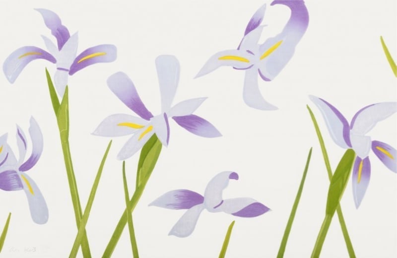 Alex Katz – Blue Flags, 2014 – Holzschnitt Alex Katz – Blue Flags, 2014 – Holzschnitt