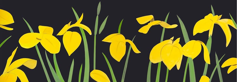 Alex Katz – Yellow flags 2, 2018 – Impression sur papier Archival Alex Katz – Yellow flags 2, 2018 – Impression sur papier Archival