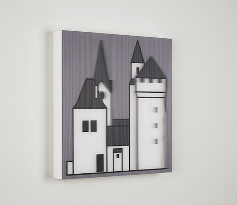 Julian Opie – Medieval Village 2, 2019 – Técnica mixta Julian Opie – Medieval Village 2, 2019 – Técnica mixta