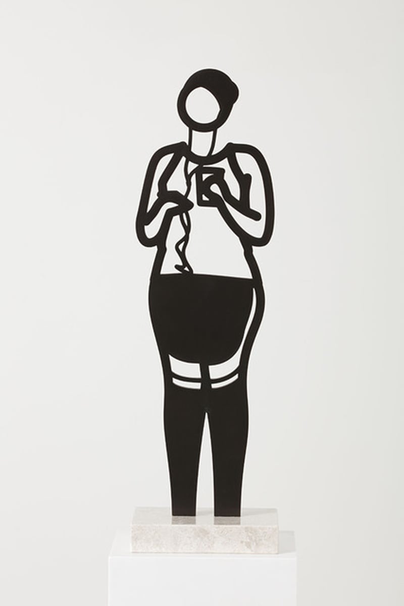 Julian Opie – Leggings: Boston Statuettes, 2020 – Bronze