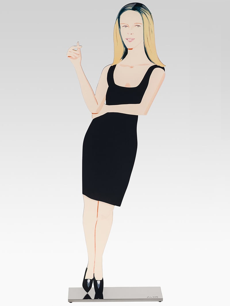 Alex Katz – Black Dress 6 (Yvonne), 2018 – Técnica mixta Alex Katz – Black Dress 6 (Yvonne), 2018 – Técnica mixta