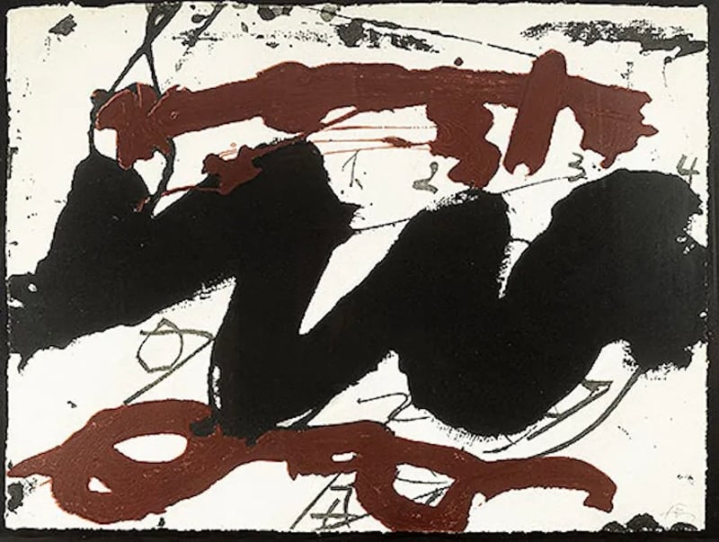 Antoni Tapies – Roig I negre 2, 1985 – Mischtechnik