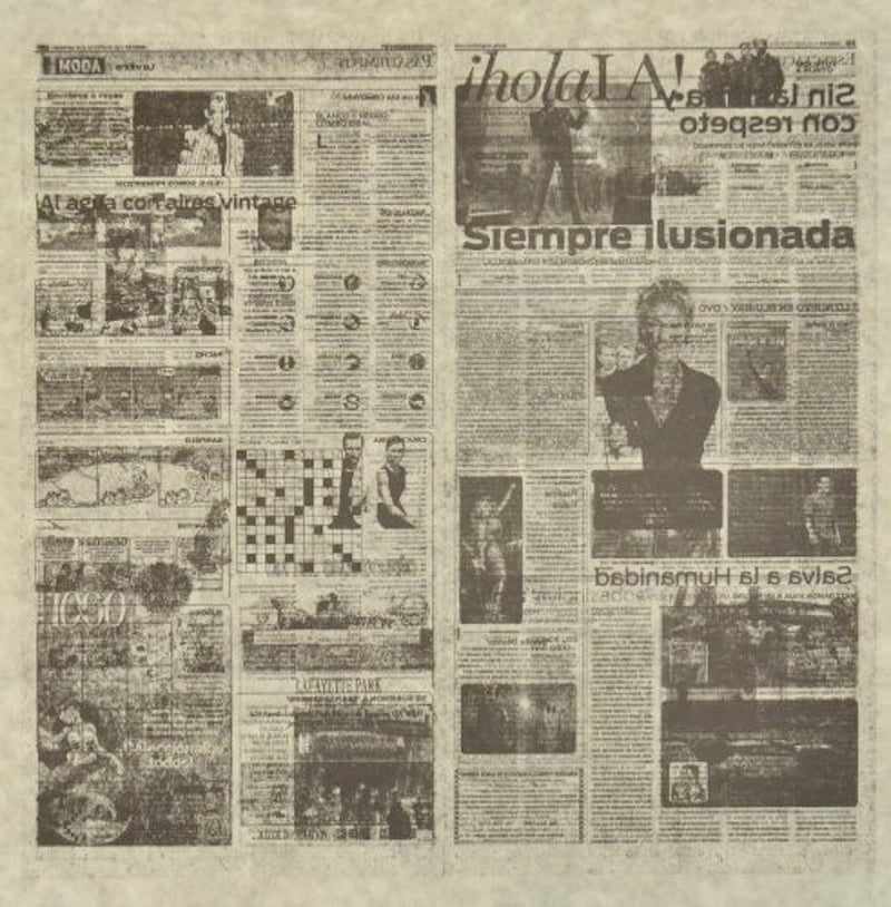 Jacob Kassay – Untitled 4/8 (La Opinión), 2013 – Lithografie Jacob Kassay – Untitled 4/8 (La Opinión), 2013 – Lithografie