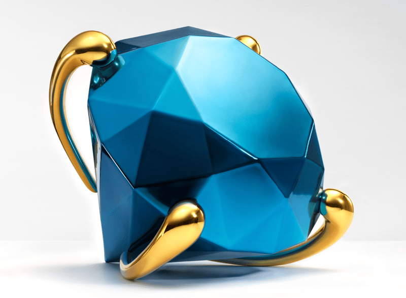 Jeff Koons – Diamond (Blue), 2023 – Porselein Jeff Koons – Diamond (Blue), 2023 – Porselein