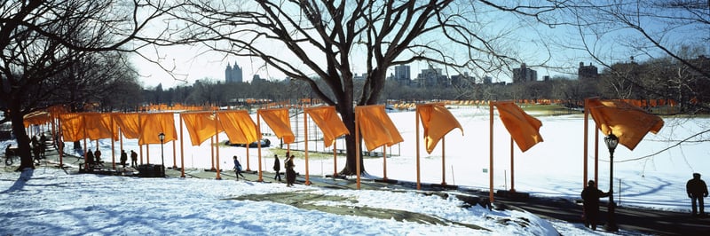 Javacheff Christo – The Gates Lange Reihe M1, 2005 – Foto Javacheff Christo – The Gates Lange Reihe M1, 2005 – Foto