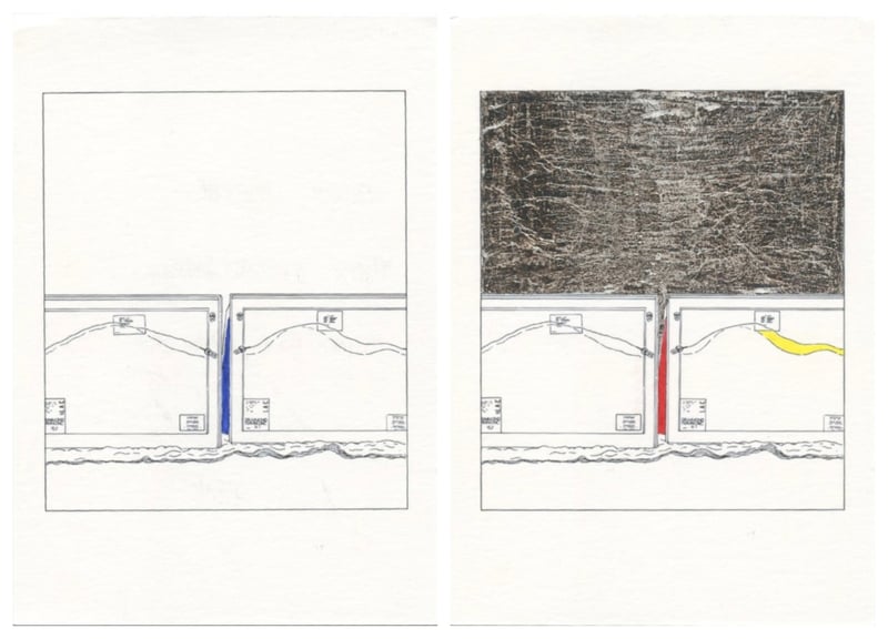Louise Lawler – Twice Untitled (Traced and Painted), 2019 – Técnica mixta