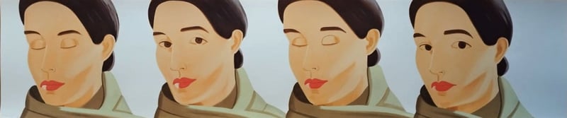Alex Katz – Eyes Open Eyes Closed, 2017 – Zeefdruk Alex Katz – Eyes Open Eyes Closed, 2017 – Zeefdruk