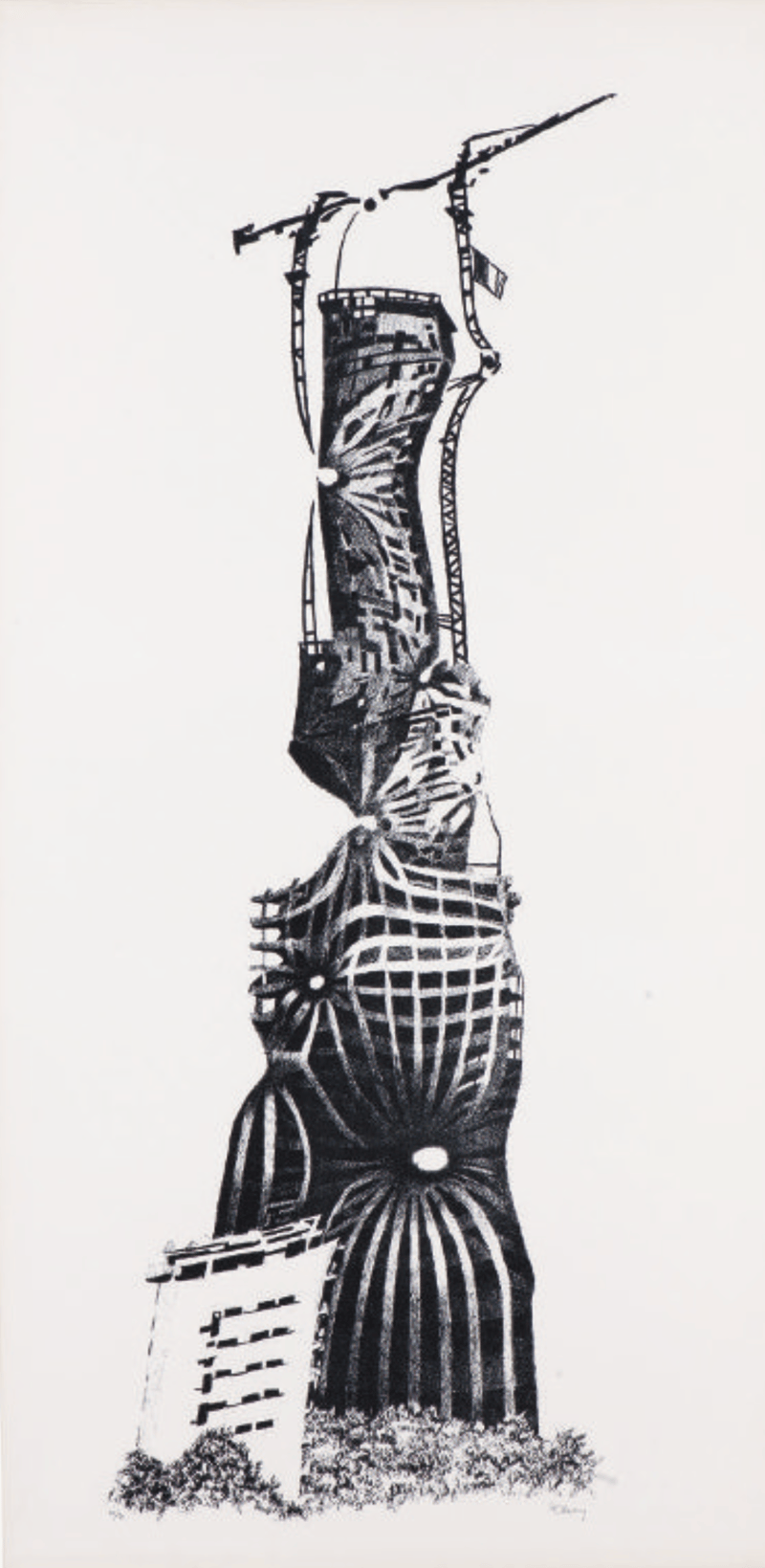 Pol Bury – Senza titolo, 1980 – Screen-print