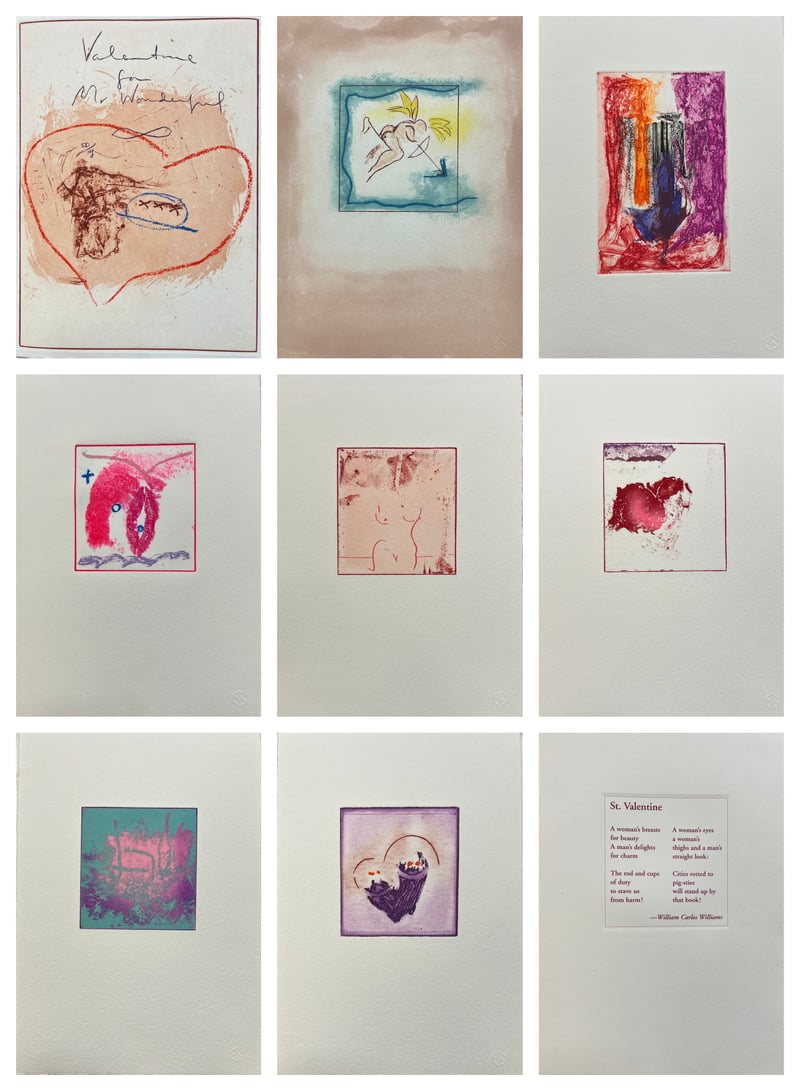 Helen Frankenthaler – Valentine for Mr. Wonderful (book), 1995 – Intaglio