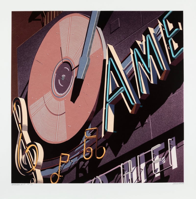 Robert Cottingham – American Hi-Fi, 2009 – Sérigraphie (Screen-print)