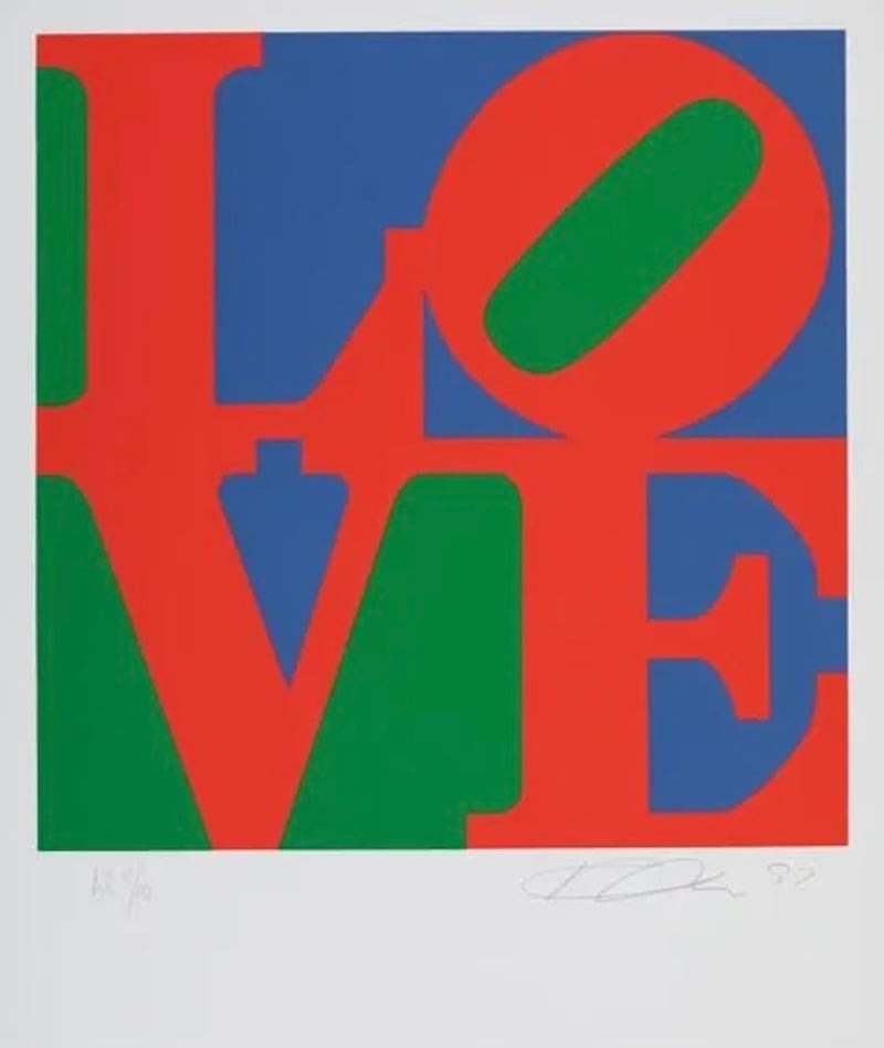 Indiana, Robert | Love, 1996 — available on Composition Gallery