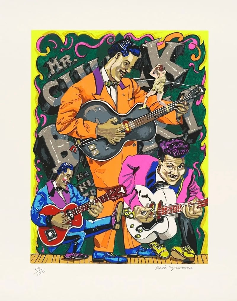 Red Grooms – Mr. Chuck Berry, 1978 – Collage