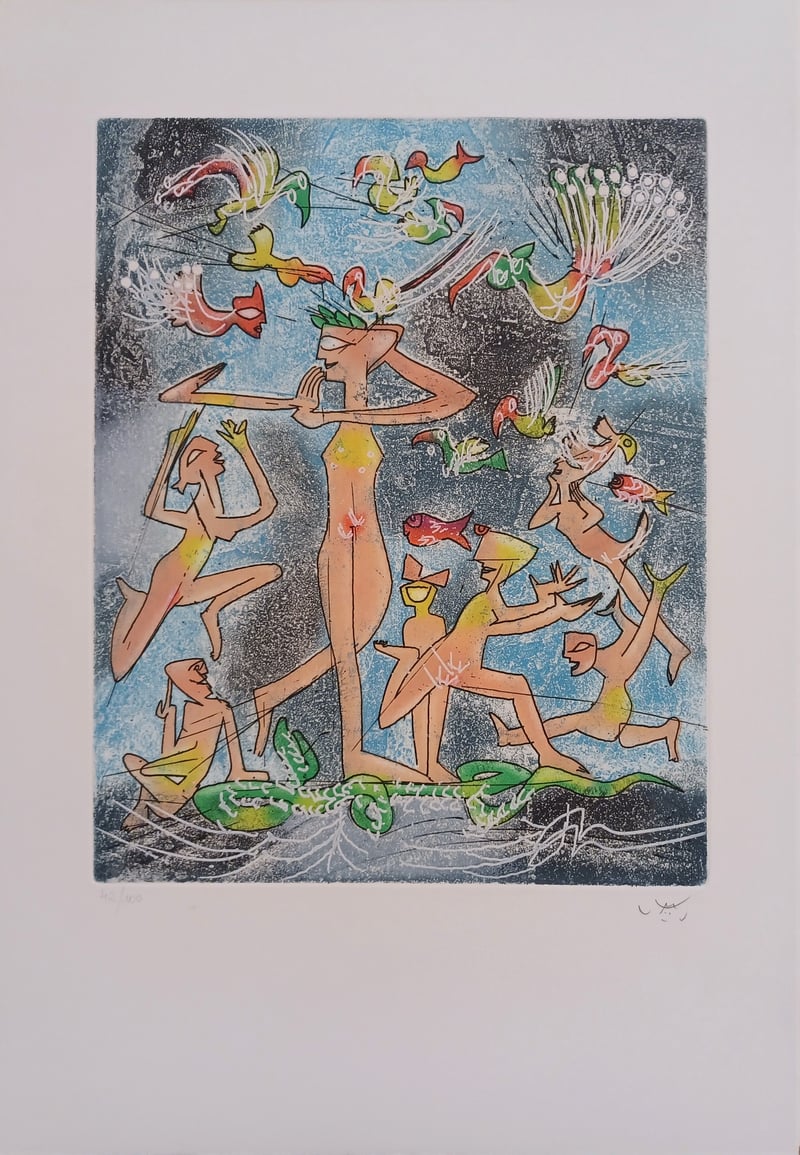 Roberto Matta – Demoiselles – Etching and Aquatint