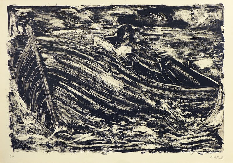 Miquel Barceló – La barque, 1984 – Lithograph