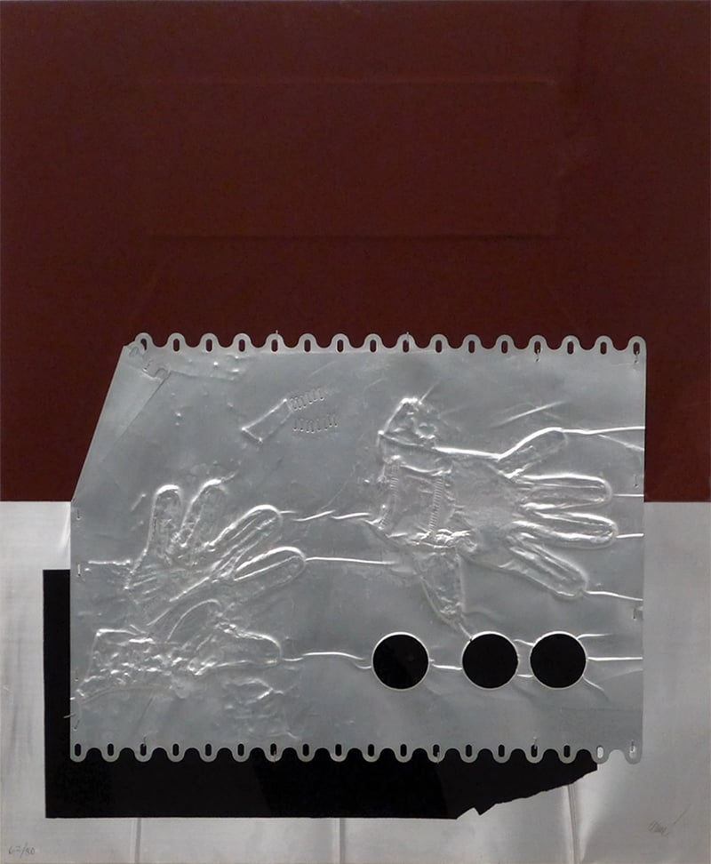 Antoni Clave – Deux gants, 1970 – Collage Antoni Clave – Deux gants, 1970 – Collage