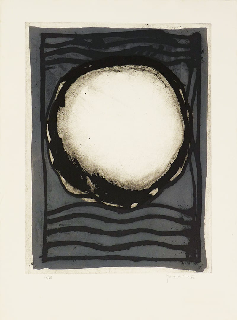 Joan Hernandez Pijuan – Rosa blanca, 1987 – Grabado Aguatinta Joan Hernandez Pijuan – Rosa blanca, 1987 – Grabado Aguatinta