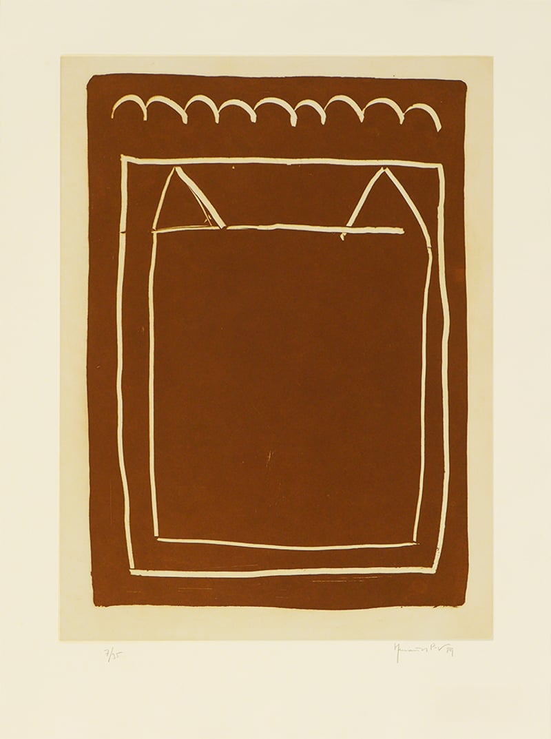 Joan Hernandez Pijuan – La casa desde la que se divisa el campo IV, 1989 – Gravure à l'eau-forte