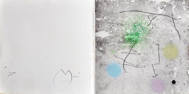 Joan Miró – Création Miró MCMLXI, 1962 – Gravure à l'eau-forte Joan Miró – Création Miró MCMLXI, 1962 – Gravure à l'eau-forte