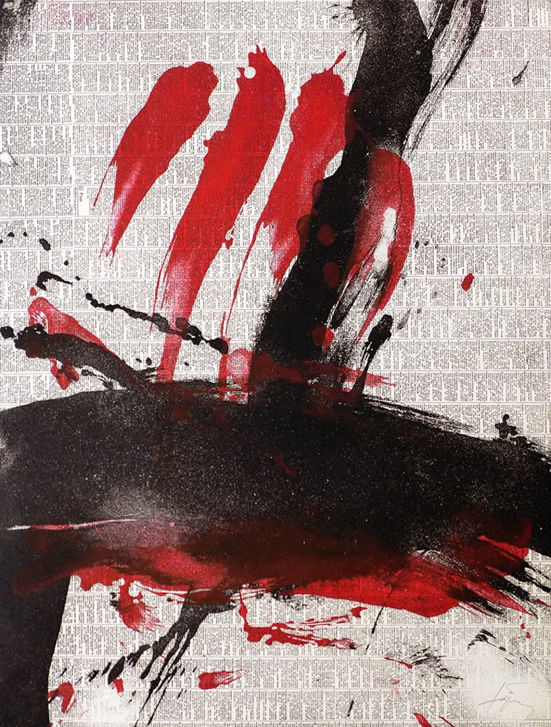 Antoni Tapies – Damunt diari, 1975 – Gravure
