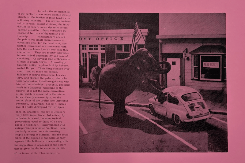 Eduardo Paolozzi – Untitled (Elephant and Real Estate), 1970 – Impresión offset Eduardo Paolozzi – Untitled (Elephant and Real Estate), 1970 – Impresión offset