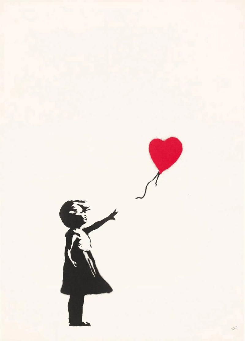Banksy - Girl With A Balloon (unsigned), 2004