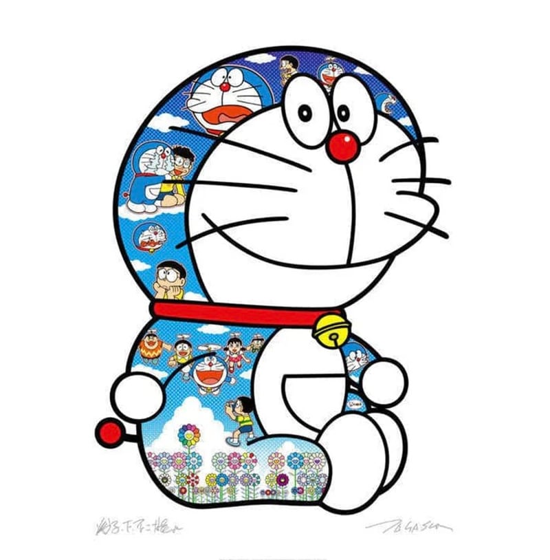 Takashi Murakami – Doraemon: Sitting Up: Weeping Some, Laughing Some, 2020 – Offset Print Takashi Murakami – Doraemon: Sitting Up: Weeping Some, Laughing Some, 2020 – Offset Print