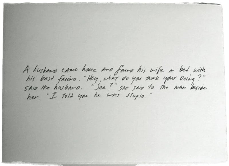 Richard Prince – The Greeting Card Jokes #2: The Best Friend, 2011 – Mixed Media