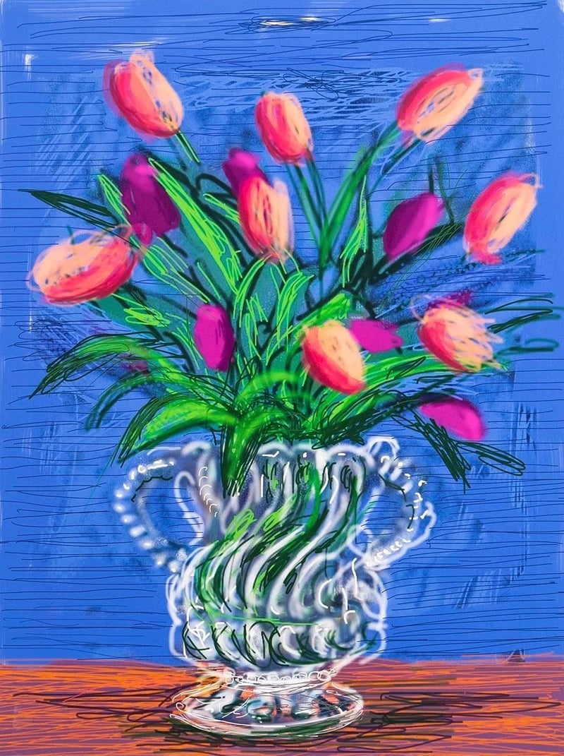 David Hockney – iPad Drawing Untitled #346, 2010 – Imprimante a jet David Hockney – iPad Drawing Untitled #346, 2010 – Imprimante a jet