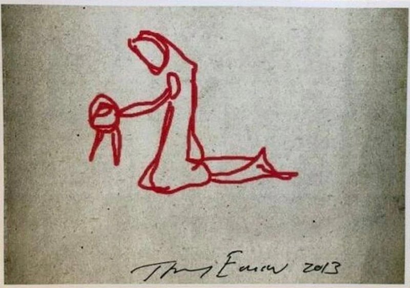 Tracey Emin – Nativity series (kneeling), 2013 – Giclée-Druck Tracey Emin – Nativity series (kneeling), 2013 – Giclée-Druck