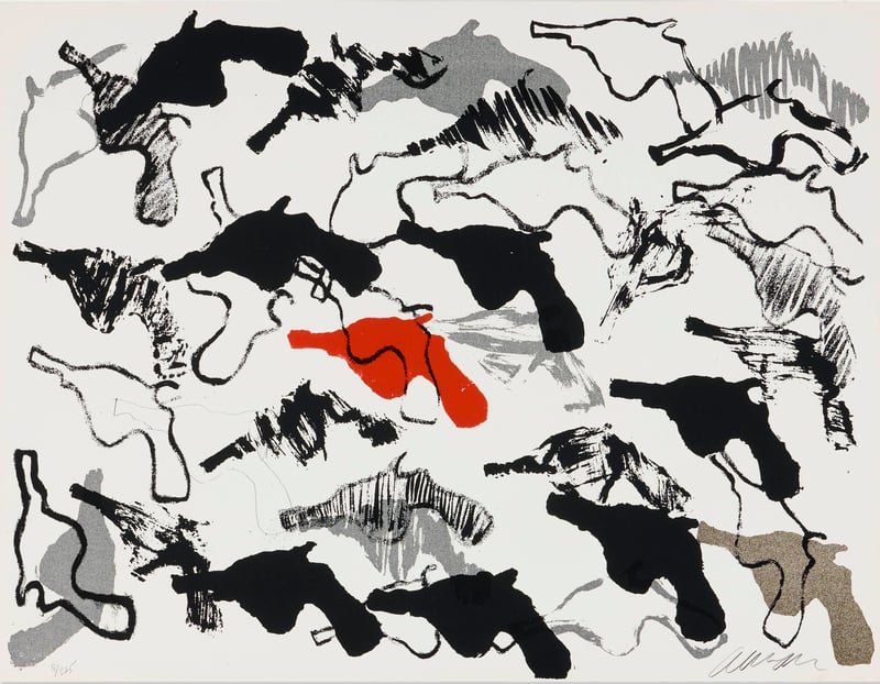 Fernandez Arman – Boom Boom, 1966 – Zeefdruk Fernandez Arman – Boom Boom, 1966 – Zeefdruk