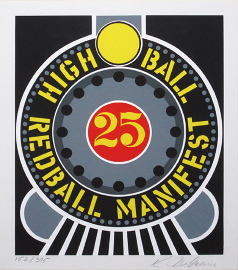 Robert Indiana – The American Dream (High Ball Redball Manifest), 1996 – Silkscreen Robert Indiana – The American Dream (High Ball Redball Manifest), 1996 – Silkscreen