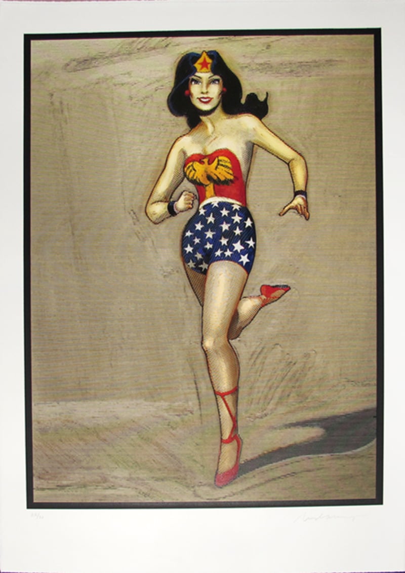 Mel Ramos – Wonder Woman, 2014 – Xylographie Mel Ramos – Wonder Woman, 2014 – Xylographie