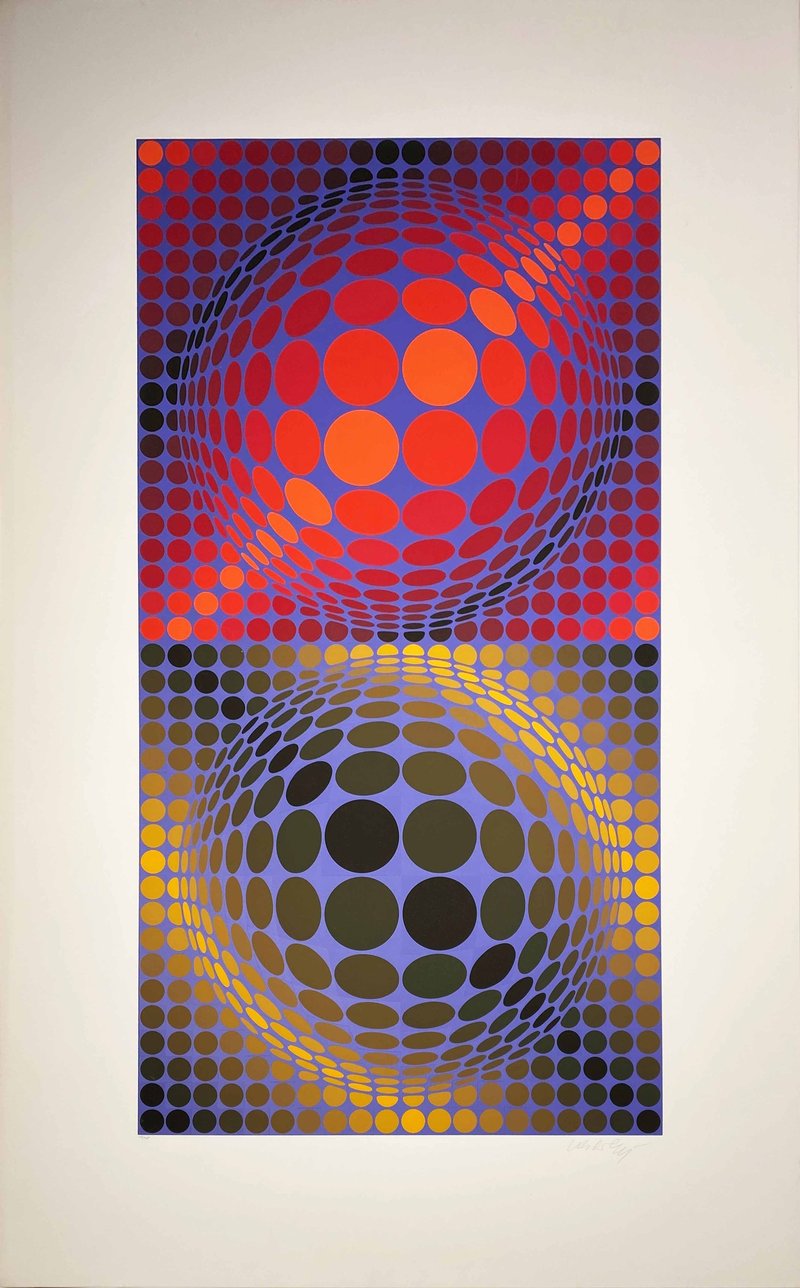 Victor Vasarely – Album Meta: Seven Plates 4, 1976 – Screen-print Victor Vasarely – Album Meta: Seven Plates 4, 1976 – Screen-print