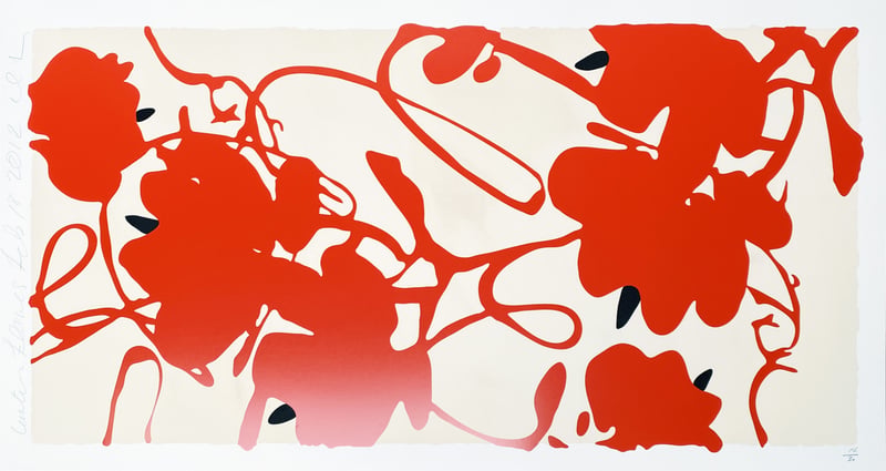 Donald Sultan – Lantern Flower, 2012 – Watercolor Donald Sultan – Lantern Flower, 2012 – Watercolor