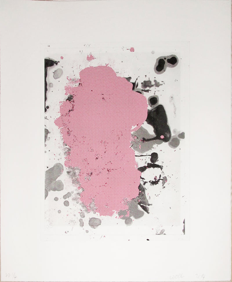 Christopher Wool – Portraits (Red) 5, 2014 – Lithographie