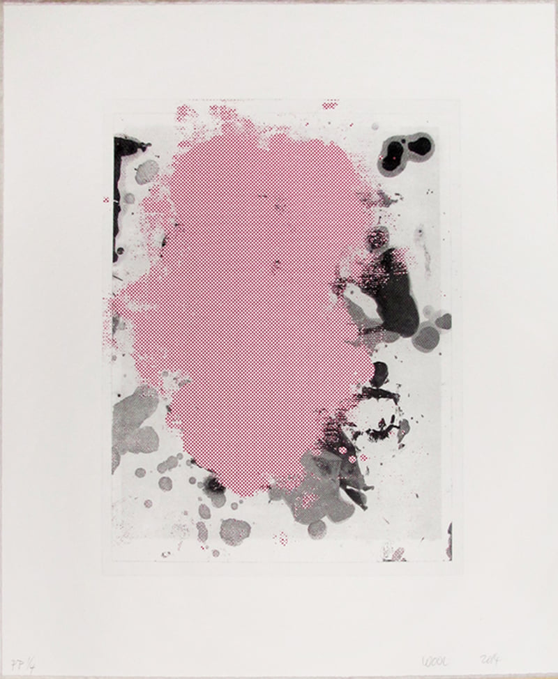 Christopher Wool – Portraits (Red) 1, 2014 – Litografía