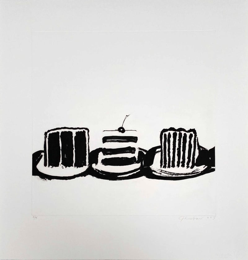 Thiebaud Wayne – Cut Cakes, 2015 – Mischtechnik