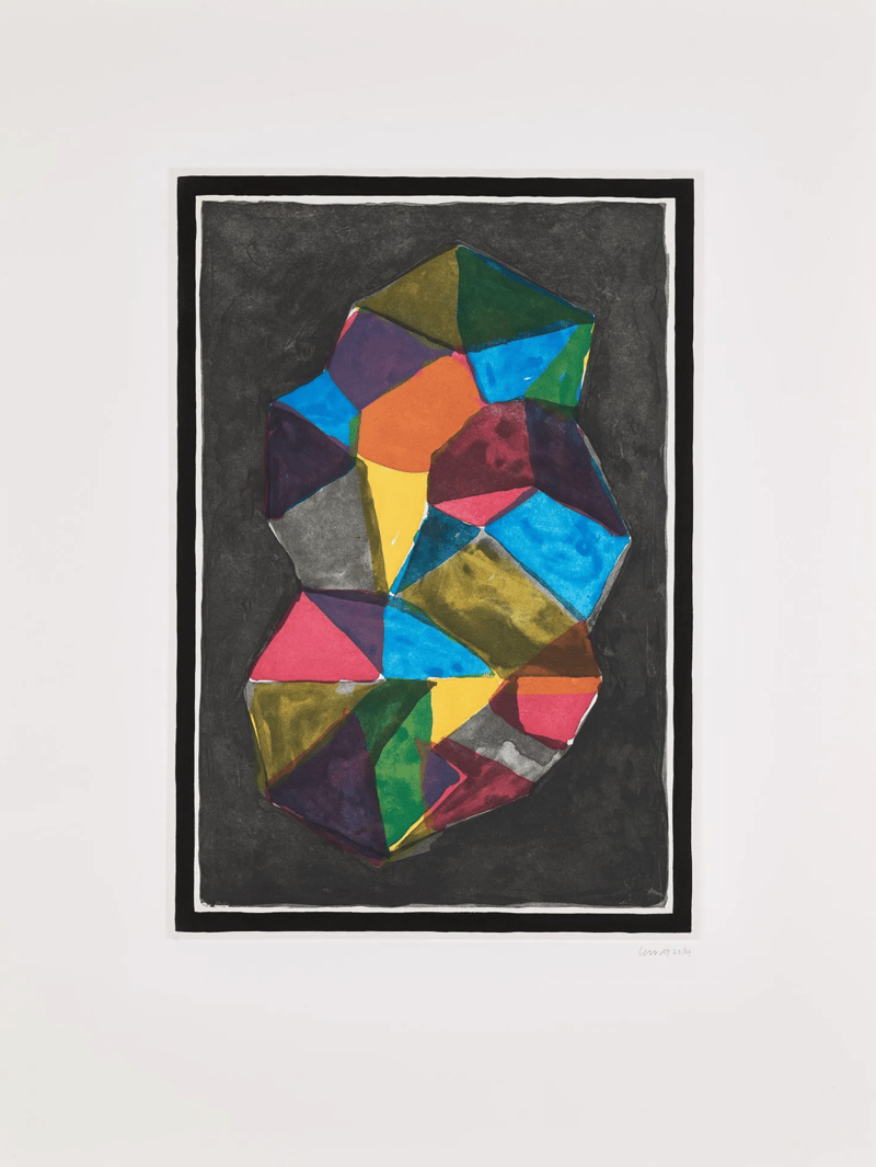 Sol LeWitt – Plate #4 (from Complex Forms), 1989 – Etching and Aquatint