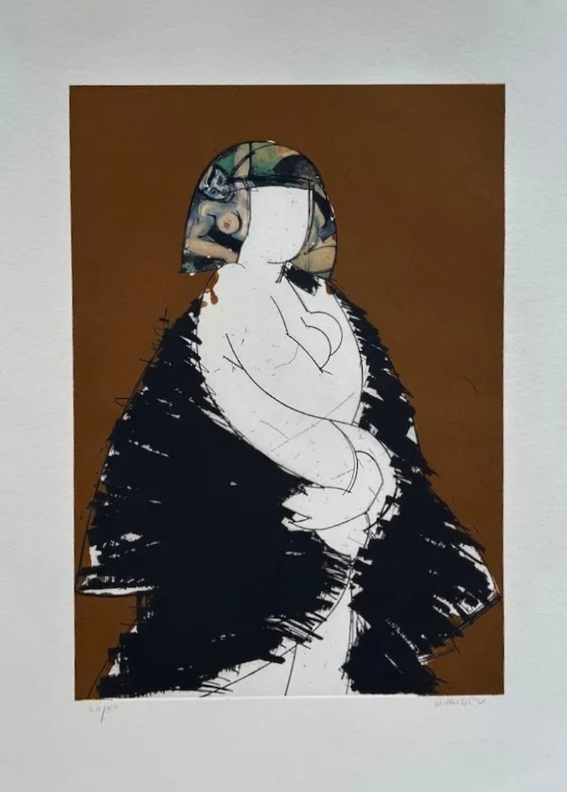 Manolo Valdés – La Donna Italiana (Helene), 2005 – Collage