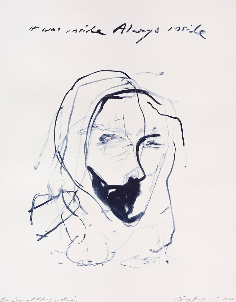 Tracey Emin – Even Saying Nothing Is a Lie, 2022 – Litografía Tracey Emin – Even Saying Nothing Is a Lie, 2022 – Litografía