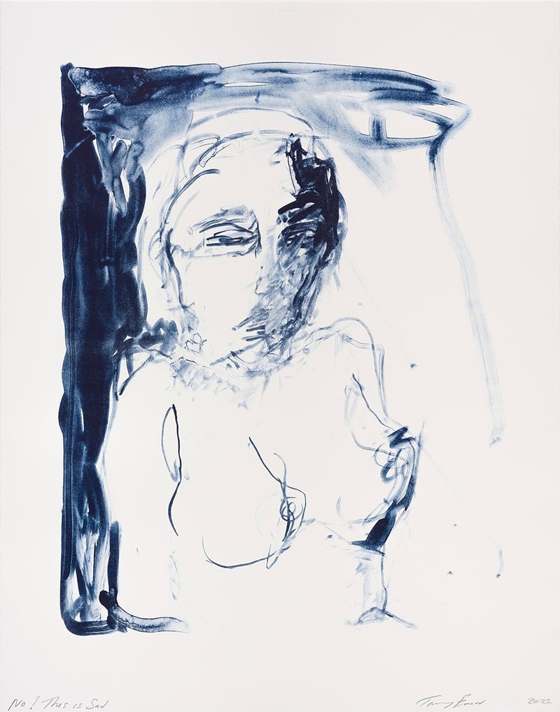 Tracey Emin – No! This is sad, 2022 – Litografía Tracey Emin – No! This is sad, 2022 – Litografía