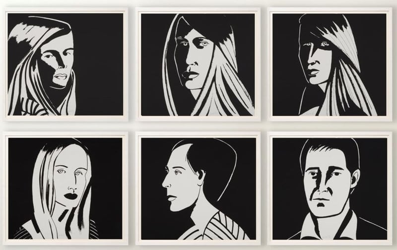 Alex Katz – Six Aquatints (Portfolio of 6), 2013 – Aquatint