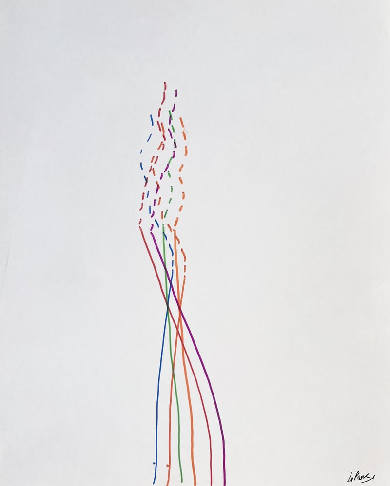Julio Le Parc – Dessin Infinie 26, 2022 – Marqueur Julio Le Parc – Dessin Infinie 26, 2022 – Marqueur